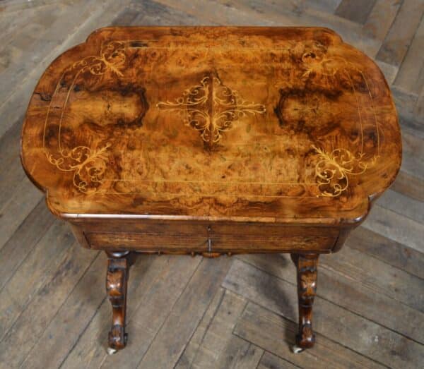 Victorian Walnut Work Table SAI2853 - Image 30