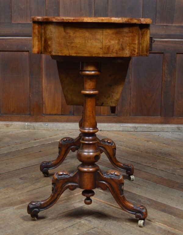 Victorian Walnut Work Table SAI2853 - Image 27