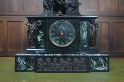 French Marble Mantel Clock SAI3280 - Image 7