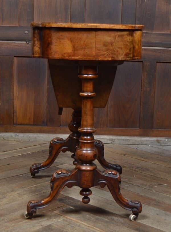 Victorian Walnut Work Table SAI2853 - Image 26