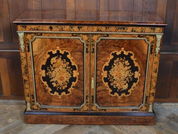 Victorian Walnut 2 Door Pier Cabinet SAI2912 - Image 9