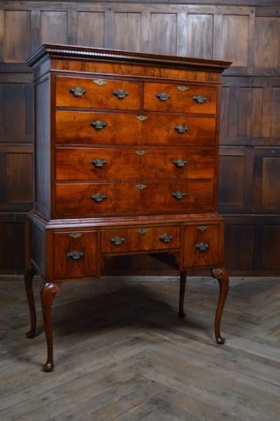 Walnut Chest On Stand SAI3161 Antique Draws 4