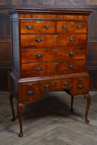 Walnut Chest On Stand SAI3161 Antique Draws 3