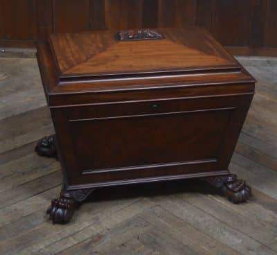 Mahogany Sarcophagus Shape Wine Cooler SAI1997 Antique Furniture 5