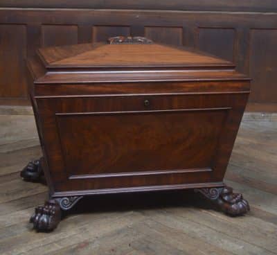 Mahogany Sarcophagus Shape Wine Cooler SAI1997 Antique Furniture 6