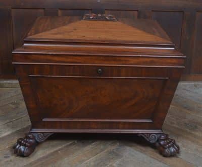 Mahogany Sarcophagus Shape Wine Cooler SAI1997 Antique Furniture 7