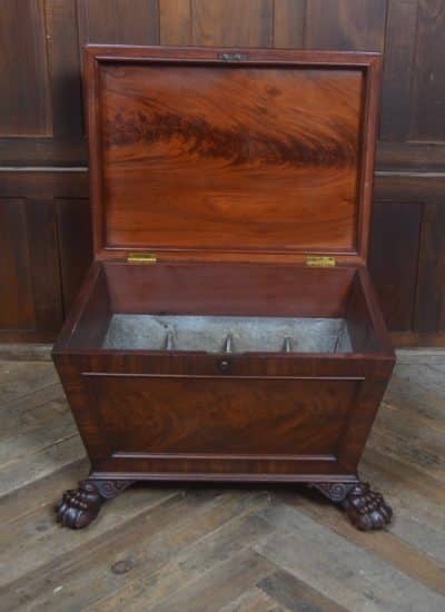 Mahogany Sarcophagus Shape Wine Cooler SAI1997 Antique Furniture 12