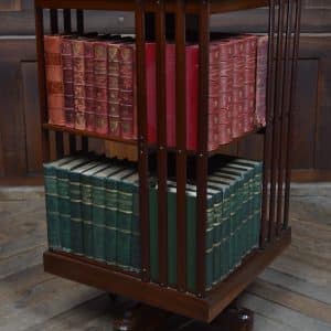 Edwardian Mahogany Revolving Bookcase SAI3496 Edwardian bookcases Antique Bookcases 3