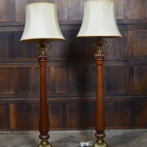 Pair Of Victorian Floor Standing / Standard Lamps SAI3149 Antique Lighting