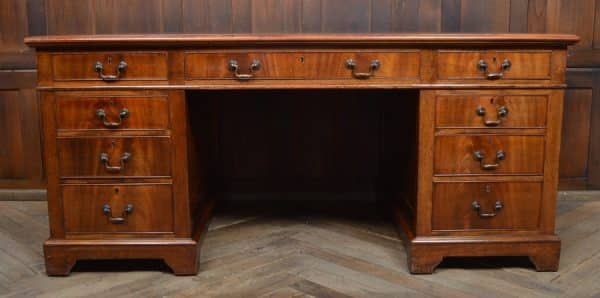 Edwardian Mahogany Knee-hole Desk SAI2985 - Image 7