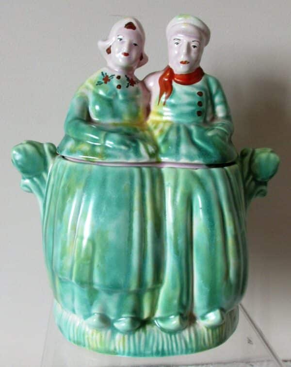 Dutch Couple Biscuit Barrel