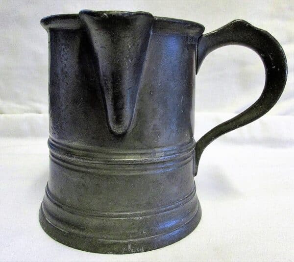 Antique English Victorian Pewter Pint Tavern Jug ~ Elephant & Castle ~ Tunbridge Wells Antique Antique Metals 4