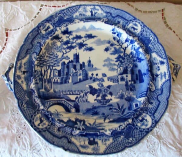 Gothic Castle Hot Water Plate Spode