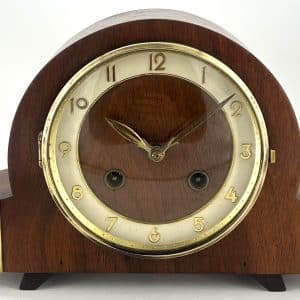 Stylish Retro Art Deco Mantle  Clock – ca1950 Antique mantlle clocks Antique Clocks