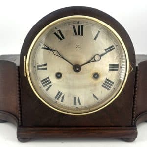 Lovely Arts & crafts Edwardian Mantle Clock – HAC movement –  ca1905 Edwardian mantle clock Antique Clocks