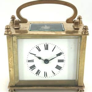 Lovely Antique Rectangle Carriage Clock – Ca1900 carriage clock Antique Clocks