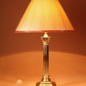 Corinthian Stylish Brass Table Lamp Circa 1910-30 Corinthian Antique Lighting 3