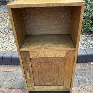 Cotswold School Oak Bedside Cabinet Arts & Crafts Antique Bookcases