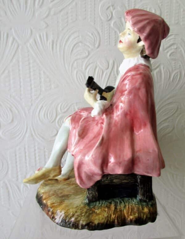 English Porcelain Figurine ~ “Mezzetin” ~ Reg Johnson and Sons Mezzetin Vintage 4