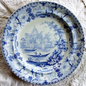 Oriental Scenery Cartouche Surseya Ghaut Plate