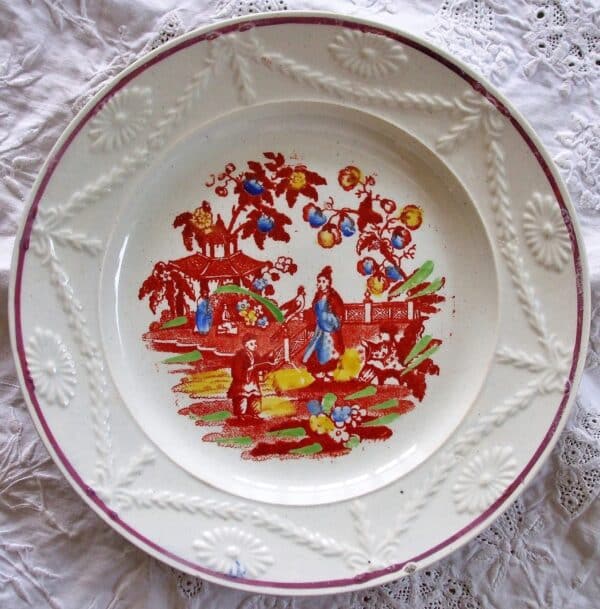 Pair Chinoiserie Plates