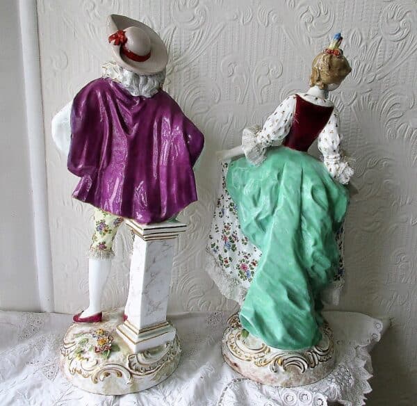 Pair Continental Figurines