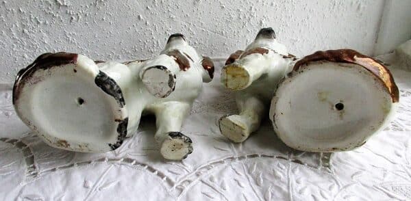 Pair Copper Lustre Spaniels H 2477A-B