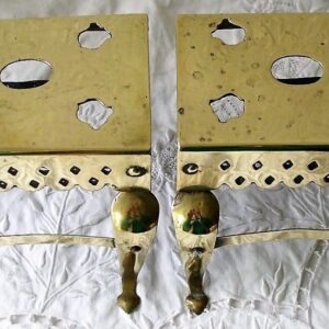 Pair Miniature Brass Footmen