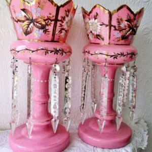 Pair of Pink Lustres