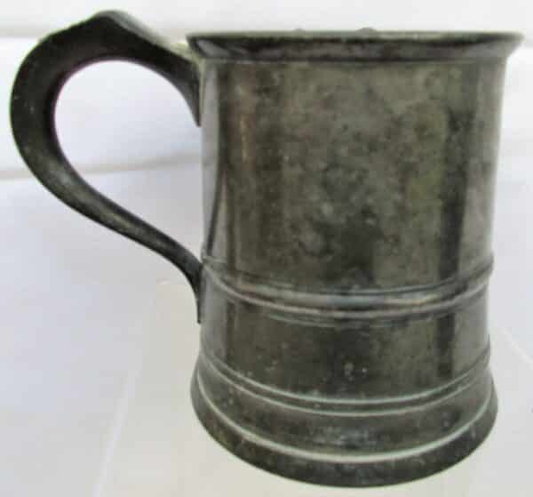 Antique English Victorian Pewter Pint Tavern Jug Antique Antique Metals 5