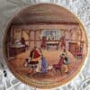 Pratt-ware Pot-lid No. 227 Shakespeare's Birthplace { Interior }