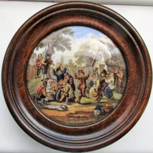 Pratt-ware Pot-lid No. 240 The Village Wedding