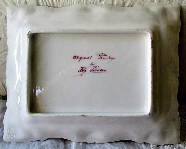 English Porcelain "Rose Bouquet" Pin Tray / Dish ~ Reginald Johnson - Image 2