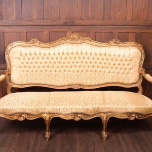 Carved Gilt Wood Parlour Settee SAI1780 gilt frame Antique Sofas