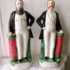 Pair of Antique English Victorian Staffordshire Pottery Portrait Figures ~ Moody ~ P D9 ~ H 59 and Sankey ~ P D10 ~ H 84 - Image 5