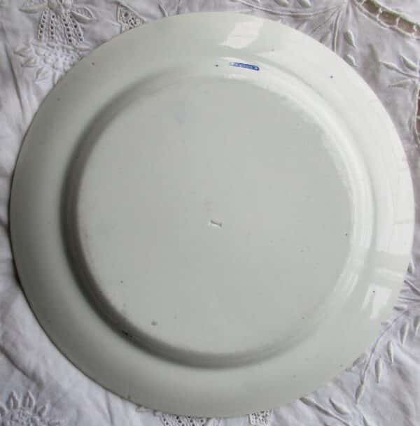 Antique English Georgian Blue and White Transfer Dessert Plate ~ "Rome / Tiber" ~ Spode - Image 2