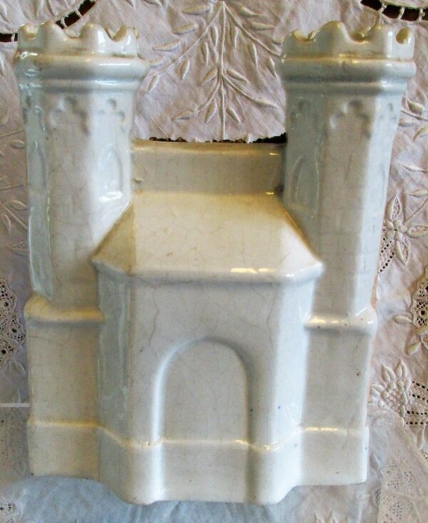 Antique English Victorian Staffordshire Pottery Gothic Castle Antique Antique Ceramics 5