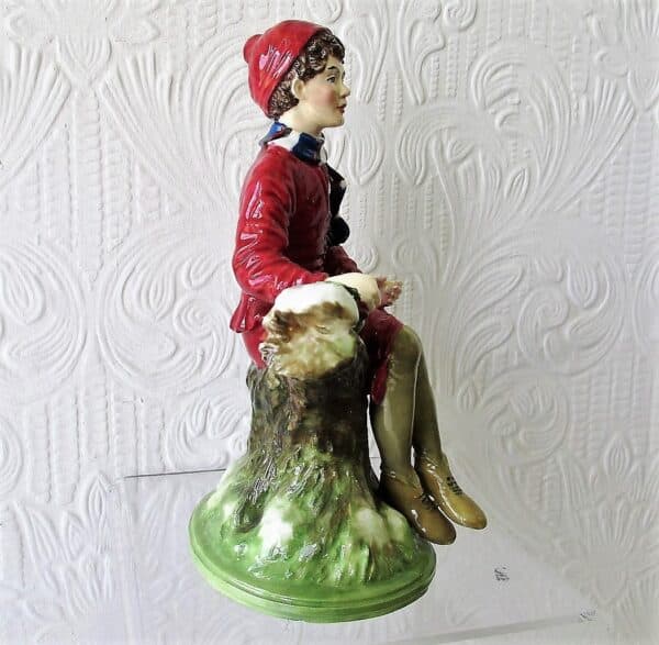 Set of Four English Studio Pottery Porcelain Figurines ~ “The Seasons” ~ Reginald Johnson figurines Vintage 7