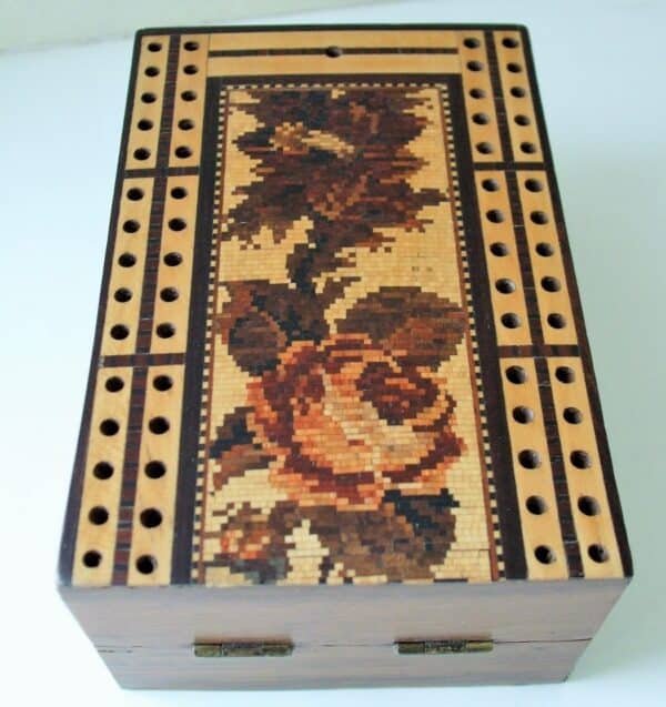 Tunbridge Ware Cribbage Box