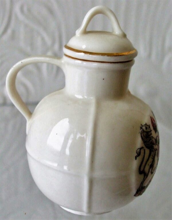 Antique English W.H. Goss Porcelain ~ Welsh Milk Can and Lid ~ A.C.C. No. 287 ~ Duke of Norfolk Antique Antique Ceramics 6