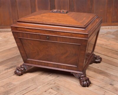 Mahogany Sarcophagus Shape Wine Cooler SAI1997 Antique Furniture 3