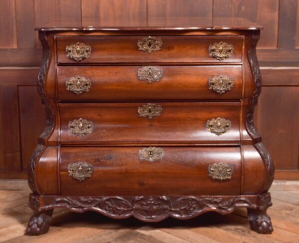 Rosewood Dutch Bombe Chest Of Drawers SAI1110 bombe chest Antique Chest Of Drawers 3