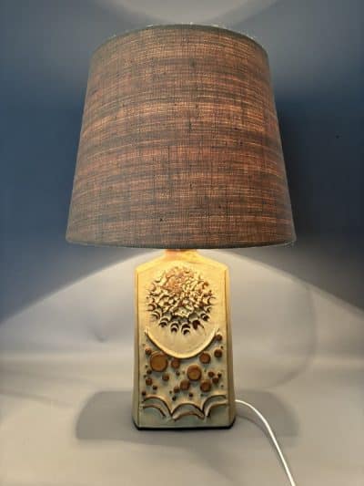 Mid Century Studio Pottery Lamp by Shelf Pottery lighting Antique Collectibles 4