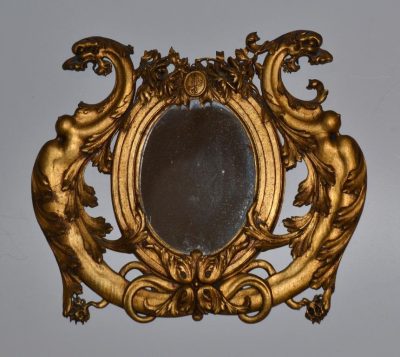 19th Century Gilded Wooden Mirror Antique Furniture 3