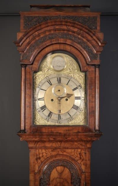 18th Century Walnut Longcase Clock 18th century longcase clock Antique Clocks 9