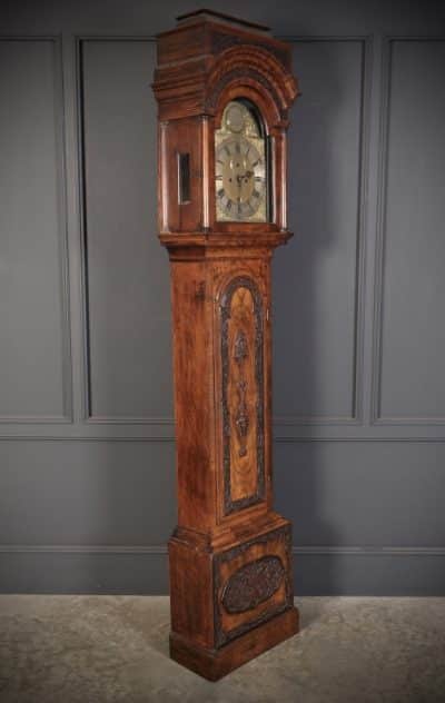 18th Century Walnut Longcase Clock 18th century longcase clock Antique Clocks 5