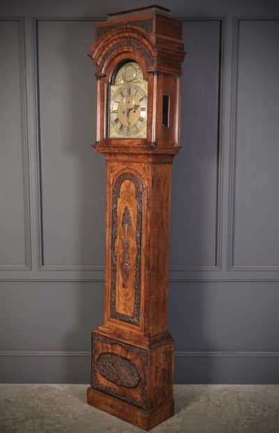 18th Century Walnut Longcase Clock 18th century longcase clock Antique Clocks 15