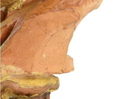 18th Century Terracotta Head Sculpture, Signed Bernardi Antique Sculptures 8