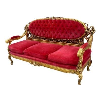 Antique French Baroque Sofa, Cirica 1800. Antique Chairs 3