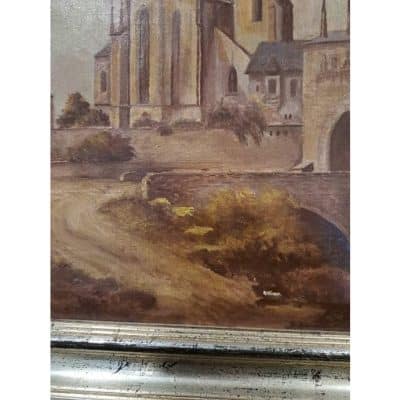 19th Century Oil on Canvas, Signed. Antique Art 5